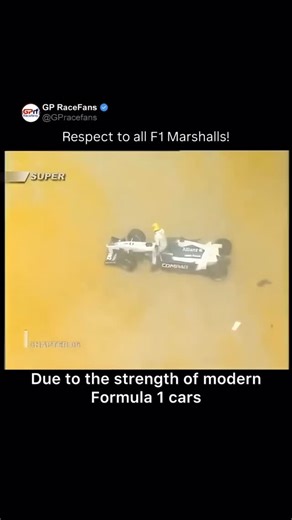 GP RaceFans - F1. Racing. Memes. News. on Instagram: "RIP Graham Beveridge (1948-2001) 🕊️ What happened: • On lap 1 of the 2001 Australian GP, Ralf Schumacher (Williams) collided with Jacques Villeneuve (BAR) at Turn 3. • Schumacher’s car launched into the air and disintegrated, throwing debris across the track. • A detached wheel flew over the barriers and struck marshal Graham Beveridge, who was working behind the fence. • He suffered fatal injuries and later died in hospital. Why it was sign