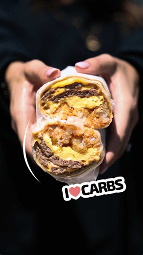 Breakfast Burrito: Billy’s Double Smashed Beef & Tater Tots