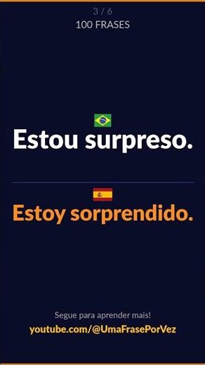 100 Frases em Espanhol | Português → Espanhol | Aprenda Espanhol