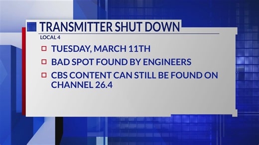 WHBF transmitter update for March 11