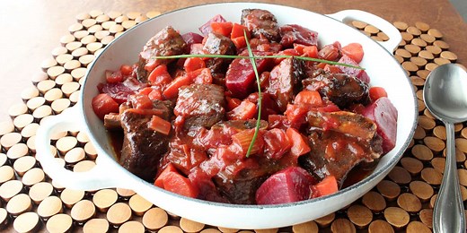 Borscht-Braised Beef Short Ribs