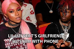 Lil Uzi Vert's girlfriend hits him during BET Awards