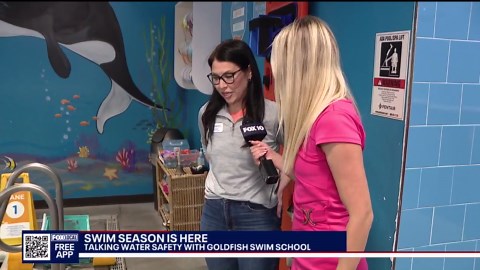Goldfish Swim School gives pool safety tips