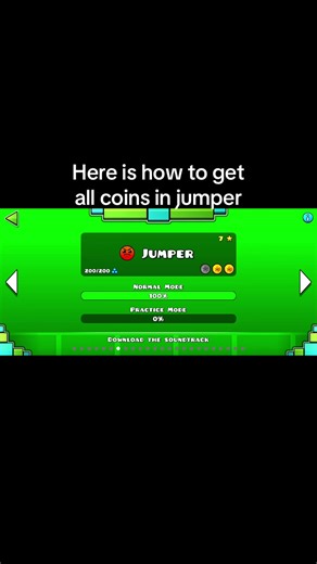 How to Collect All 3 Coins in Jumper in Geometry Dash
