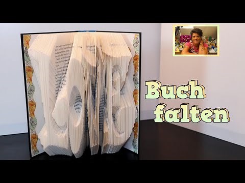 *Motiv 32* Buch falten, book folding, einfache Falttechnik, Schritt für Schritt erklärt