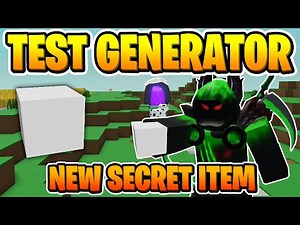 Roblox Islands TEST GENERATOR... (NEW SECRET ITEM)