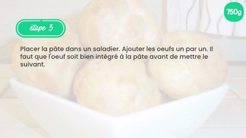 Pâte à choux facile et rapide