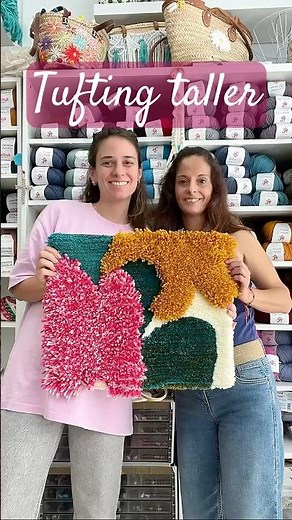 “Tres pistolas de tufting 🪡✨ Long Cut, Cut Pile y Loop Pile en acción”