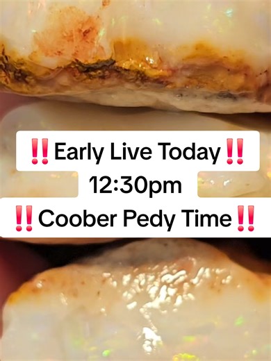 Early Live Opal Auction Today! Starting at 12:30pm Coober Pedy time. Buy opal direct from the miner ⛏️ #opal #opalmining #liveauction