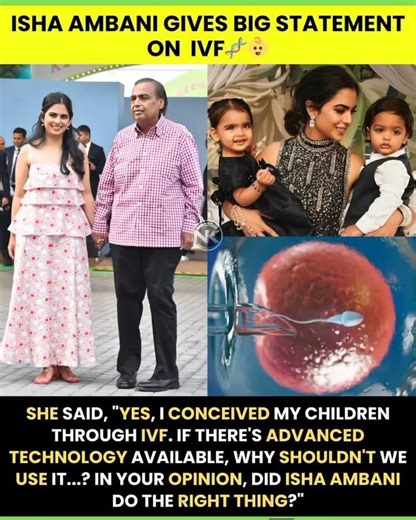 Isha emphasized that motherhood is defined by love and choice, not by the method of conception. #ivf