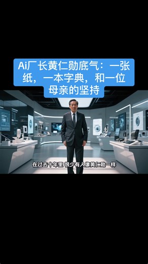 Ai厂长黄仁勋底气：一张纸，一本字典，和一位母亲的坚持