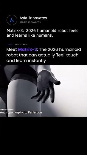 China's Matrix-3 Robot Debuts in 2026 with 100+ Sensors