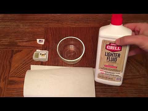 How To Remove Postage Stamps With Lighter Fluid In Seconds