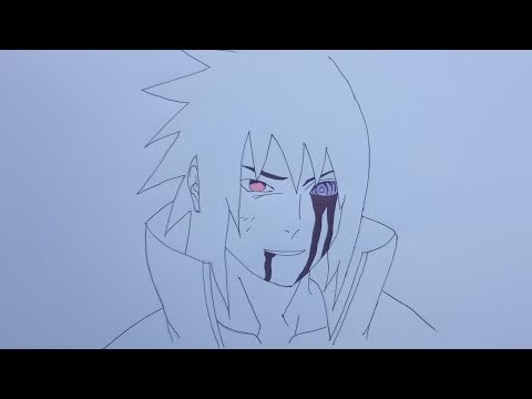 How to Draw Sasuke with Sharingan and Rinnegan || Easy Drawing Tutorial