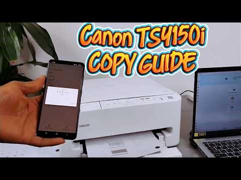 How to Copy Documents and Photos on a Canon Pixma TS4150i (Panel & Phone App)