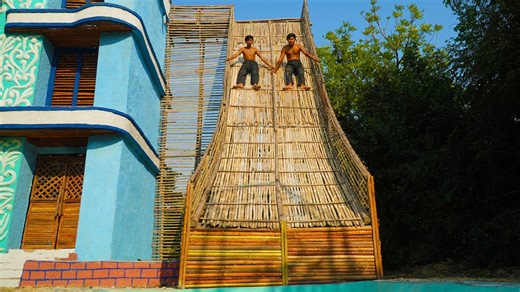 How to Build a Twin Paradise Water Slide - Step by Step [Part 1]