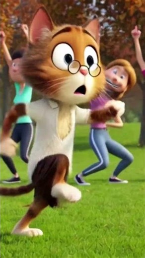 Muilla the Legend Exercise in Park with Cute Cat 5