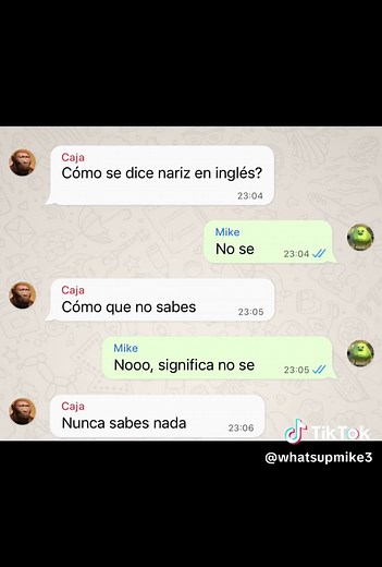 Memes de WhatsApp: Nariz en inglés