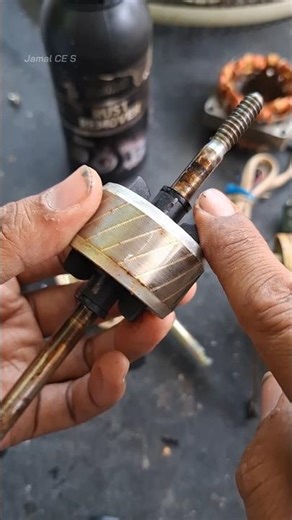 How to Clean a Fan Motor Shaft#shaft #As #fanmotor #dynamo #rustremover #repairman #electricfan #fan