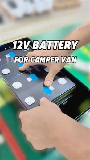How To Build A 12V Solar Battery for Your Camper Van#shorts