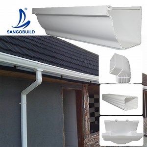 [Hot Item] Affordable Roofing Materials PVC Water Rain Collector Roof Gutter Drainage System