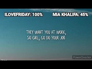 ILoveFriday vs Mia Khalifa (Diss Track With Healthbars)