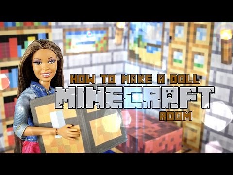 DIY - How to Make: Doll Minecraft Room - Handmade - Doll - Video Game - Crafts