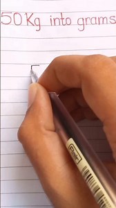 Convert 50 kg to grams