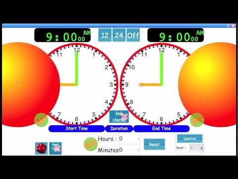 Tutorial for using two clocks activity at visnos.com