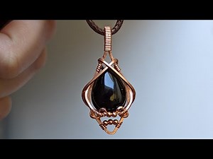Mini Teardrop Pendant Wire Wrapping Tutorial