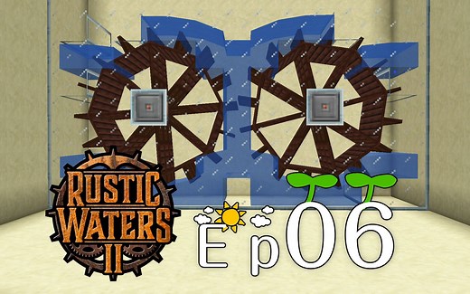 Rustic Waters 2《Ep6 沉浸水车摆法》我的世界模组海岛生存实况视频 安逸菌解说