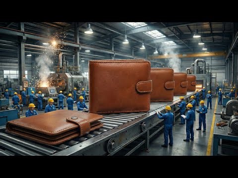 Inside the Leather Wallet Factory: From Goat Skin to Luxury Wallets (Full Process)
