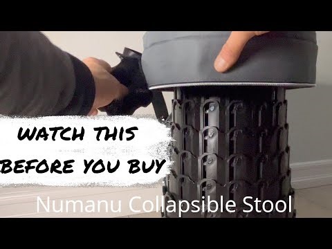 Demonstrating How EASY TO SET UP and COLLAPSE The NUMANU XXL Collapsible Stool Is [PRODUCT REVIEW]