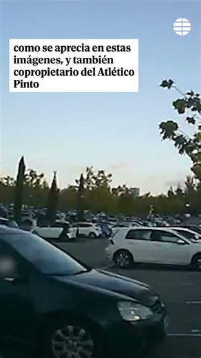 Images of former Rayo player Piti scratching the car of Atlético Pinto's president #Rayo