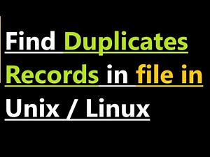 How to find duplicates in file in Unix