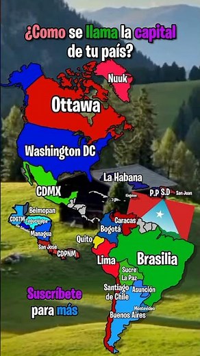 ¿Como se llama la capital de tu país? #mapping #geography