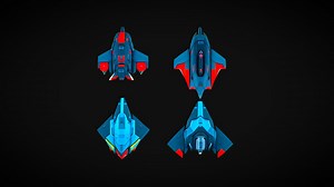 SpaceShip Set - Buy Royalty Free 3D model by jasoncroukamp