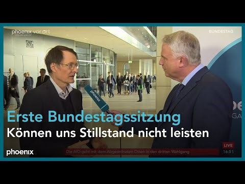 Karl Lauterbach zur ersten Bundestagssitzung der neuen Legislatur am 25.03.25