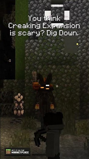 The Pale Garden Caves 👀🌲 Creaking Expansion 2.0 #minecraft #addon