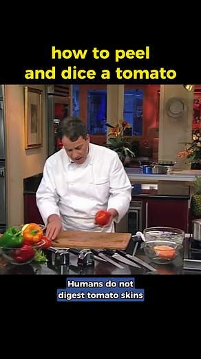 Peel and Dice a Tomato by Chef Jean Pierre #ChefJeanPierre #JeanPierre #food #Cooking #Recipes #Meals #homecooking #ChefCooks #foryou