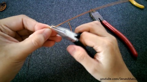 copper cute owl pendant - how to make wire wrap jewelry 20