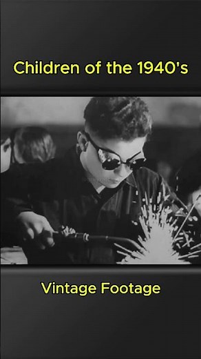 What Childhood Looked Like in the 1940s | Rare Footage #shorts