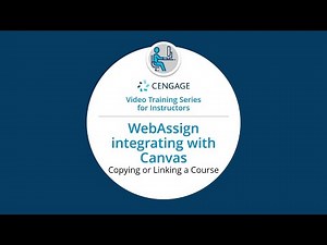 Canvas/WebAssign: Link to Existing Class