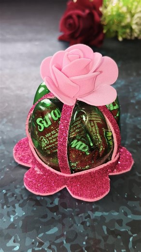 How to make plastic bottle gift box art #flower #diy #viral #trending #shorts #gift #box