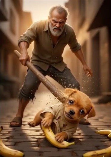 भूख ने बना दिया चोर…. पर सच जान कर रो पड़ोगे😢😭#ai #puppy #puppystory #puppyvideos #aistorytelling