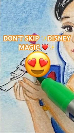 Disney Princess Snow White Drawing 👸🏻🎨 #shorts #snowwhite #drawing #painting #art #yt#shortsfeed