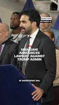 Mamdani announces lawsuit against Trump admin over 'public charge' rule
