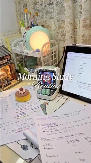 Morning Study Routine ☀️ | Productive Study With Me | Study Motivation & ASMR Focus Session #study