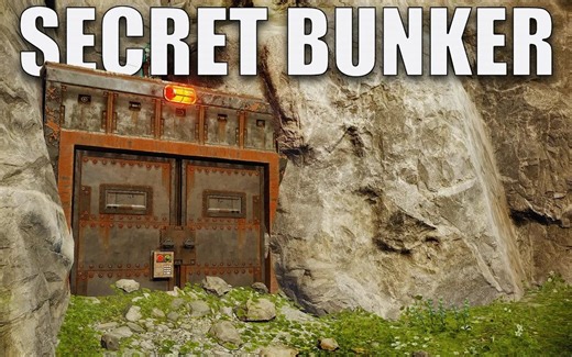 【RUST】利用山体我建造了一个堡垒