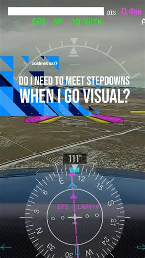 19K views · 278 reactions | Do you still need to meet the stepdowns when you go visual on an approach? #learntofly #ifr #instrumentpilot #studentpilot | Boldmethod | Facebook